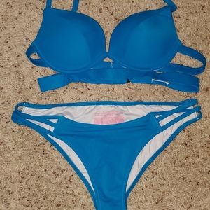 Victorias Secret Turquoise pushup bikini